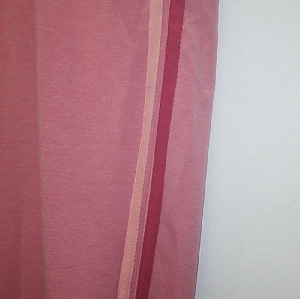 NWT DG2 BY DIANE GILMAN Downtime Floral Embroidered Striped Track Pants Joggers - Picture 4 of 8